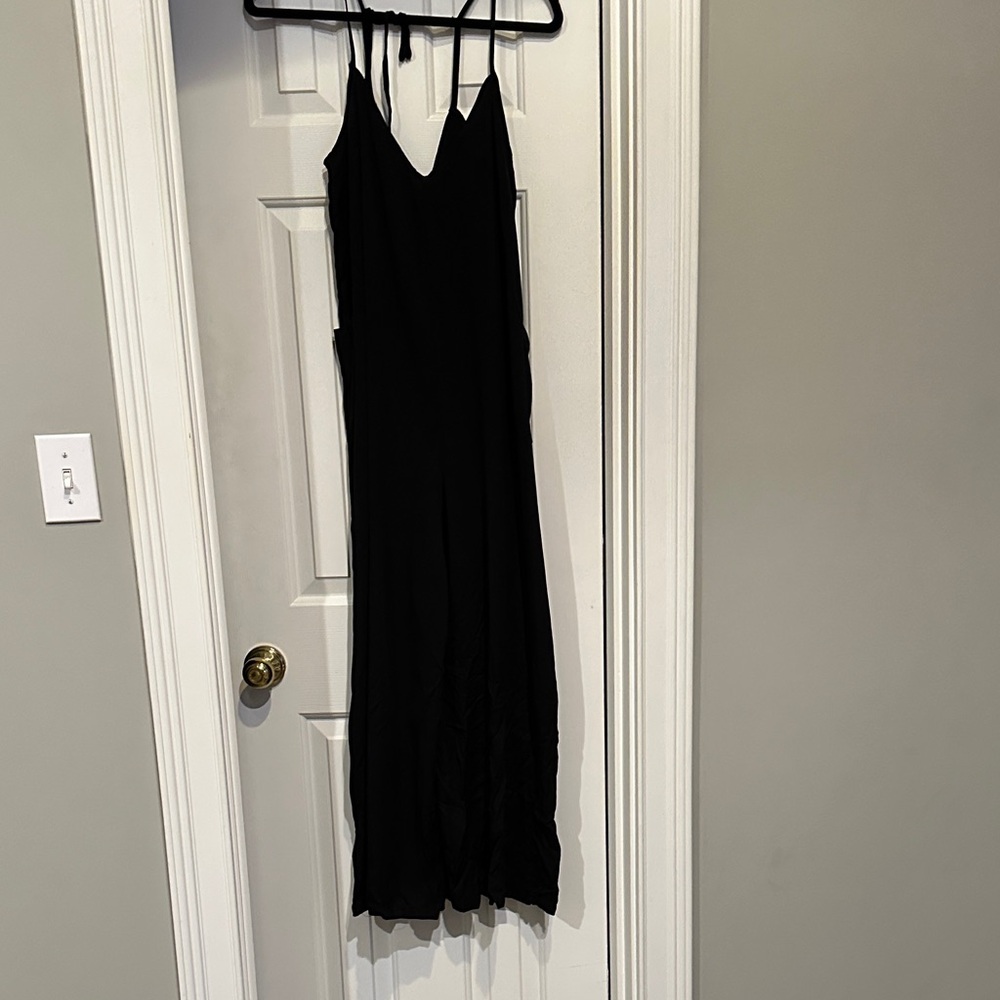 Pink Lily small Elegant Black Maxi jumpsuit. Great condition